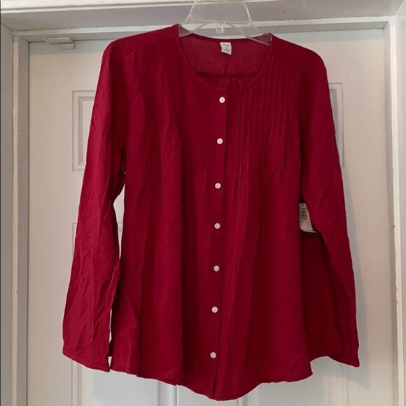 Old Navy Tops - Berry Red Old Navy Button Down Top